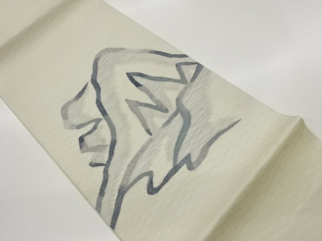 JAPANESE FUKURO OBI FOR SUMMER / WOVEN ABSTRACT